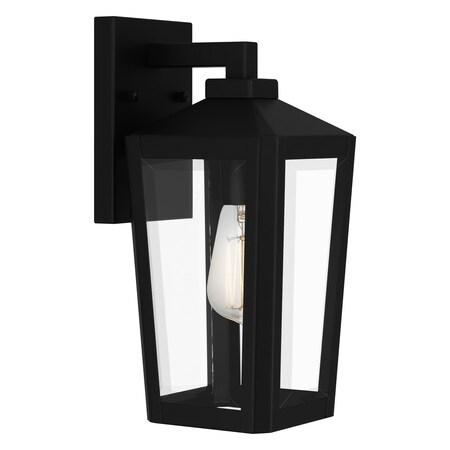 Quoizel Blomfield 1-Light Matte Black Outdoor Wall Lantern BLOM8406MBK